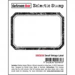 Darkroom Door Eclectic Cling Stamp - Small Vintage Label [DDES056]
