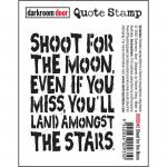 Darkroom Door Quote Cling Stamp - Shoot For The Moon [DDQS042]