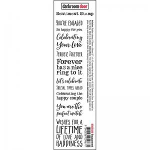 Darkroom Door Sentiment Cling Stamp - Engagement [DDSE020]