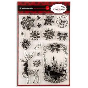 Dawn Bibby Creations Clear Stamp Set - Art Nouveau Christmas - Winter Wonderland [DB1074]