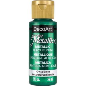 DecoArt Americana Dazzling Metallics Acrylic Paint - Crystal Green [DA076]