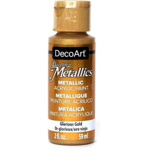 DecoArt Americana Dazzling Metallics Acrylic Paint - Glorious Gold [DA071]