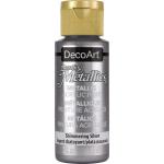 DecoArt Americana Dazzling Metallics Acrylic Paint - Shimmering Silver [DA070]