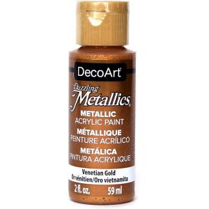 DecoArt Americana Dazzling Metallics Acrylic Paint - Venetian Gold [DA072]
