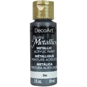 DecoArt Americana Dazzling Metallics Acrylic Paint - Zinc [DA339]