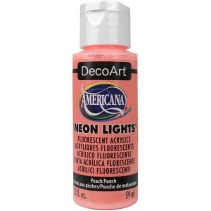 DecoArt Americana Neon Lights Acrylic Paint - Peach Punch [DA341]