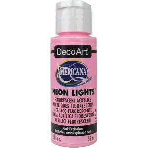 DecoArt Americana Neon Lights Acrylic Paint - Pink Explosion [DA340]