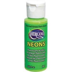 DecoArt Americana Neons Acrylic Paint - Thermal Green [DHS5]