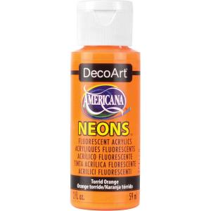 DecoArt Americana Neons Acrylic Paint - Torrid Orange [DHS2]