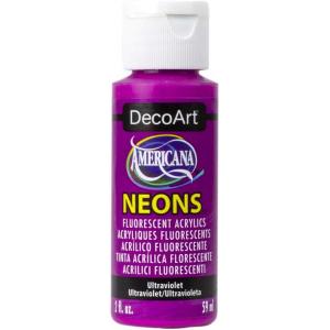 DecoArt Americana Neons Acrylic Paint - Ultraviolet [DHS7]