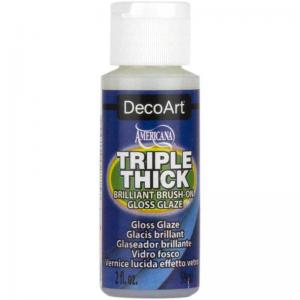 DecoArt Triple Thick Brilliant Brush-On Glaze - 2oz Bottle
