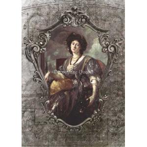 Decoupage Queen A4 Rice Paper - Dainty And The Queen - Lady M [DQRP-0284]
