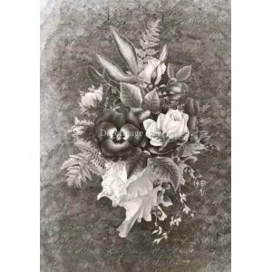 Decoupage Queen A4 Rice Paper - Dainty And The Queen - Nostalgic Floral [DQRP-0283]
