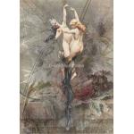 Decoupage Queen A4 Rice Paper - Dainty And The Queen - The Two Graces [DQRP-0282]