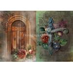 Decoupage Queen A4 Rice Paper - Dainty And The Queen - Through The Door [DQRP-0279]