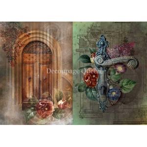 Decoupage Queen A4 Rice Paper - Dainty And The Queen - Through The Door [DQRP-0279]