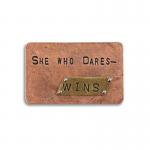 Demdaco Inspire Card - She Who Dares Wins [0018]