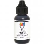Dina Wakley Media Acrylic Paint 1oz Bottle - Black