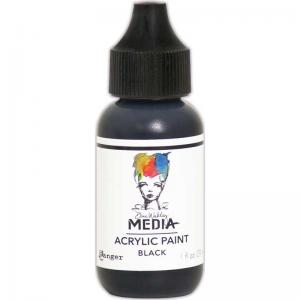 Dina Wakley Media Acrylic Paint 1oz Bottle - Black