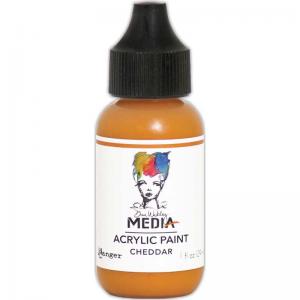 Dina Wakley Media Acrylic Paint 1oz Bottle - Cheddar