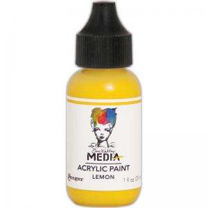 Dina Wakley Media Acrylic Paint 1oz Bottle - Lemon