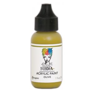 Dina Wakley Media Acrylic Paint 1oz Bottle - Olive