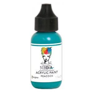 Dina Wakley Media Acrylic Paint 1oz Bottle - Peacock