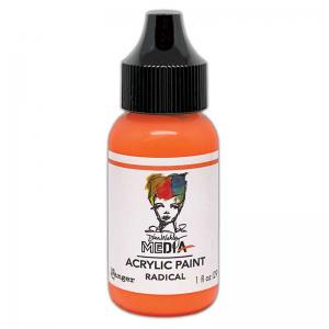 Dina Wakley Media Acrylic Paint 1oz Bottle - Radical