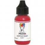 Dina Wakley Media Acrylic Paint 1oz Bottle - Ruby