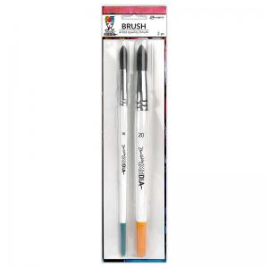 Dina Wakley Media Brushes - Set Of 2 Round - Sizes 16 & 20 [MDA82163]