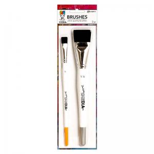 Dina Wakley Media Stiff Bristle Brush - 2 Pack [MDA71136]