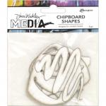 Dina Wakley Media Chipboard Shapes - Basics [MDA65913]