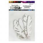 Dina Wakley Media Chipboard Shapes - Feathers [MDA74915]