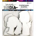 Dina Wakley Media Chipboard Shapes - Profiles [MDA74946]