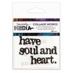 Dina Wakley Media Collage Words 2 [MDA63834]