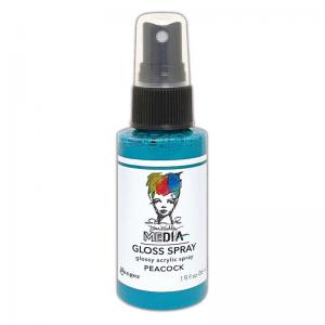 Dina Wakley Media Gloss Spray - Peacock