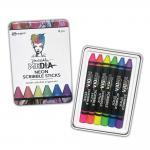Dina Wakley Media Scribble Sticks Set #4 - Neon Set Of 6 [MDA85478]