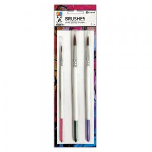 Dina Wakley Media Soft Bristle Brushes - Set Of 3 [MDA88530]
