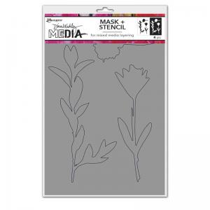 Dina Wakley Media Stencil & Mask - Growing Masks [MDS77671]