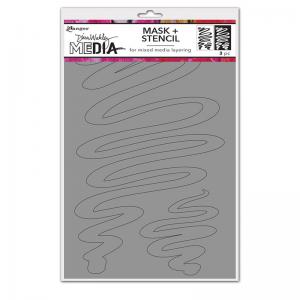 Dina Wakley Media Stencil & Mask - Meandering