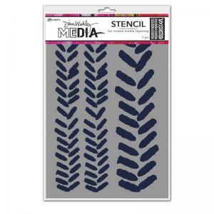 Dina Wakley Media Stencil - Angled Paint Blobs [MDS77626]