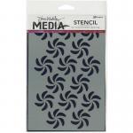 Dina Wakley Media Stencil - Bendy Pinwheels