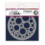 Dina Wakley Media Stencil - Bubbles Coaster [MDS84921]