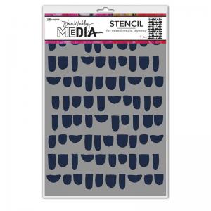 Dina Wakley Media Stencil - Bumps