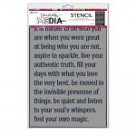 Dina Wakley Media Stencil - Feel Your Magic [MDS87694]