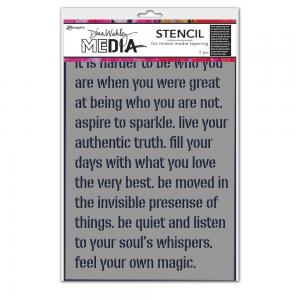 Dina Wakley Media Stencil - Feel Your Magic [MDS87694]