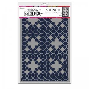 Dina Wakley Media Stencil - Floor Pattern [MDS81616]