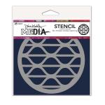 Dina Wakley Media Stencil - Groovy Coaster [MDS84945]