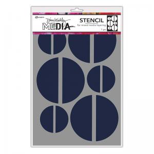 Dina Wakley Media Stencil - Large Halves