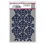 Dina Wakley Media Stencil - Mosaic Cobblestone [MDS77701]